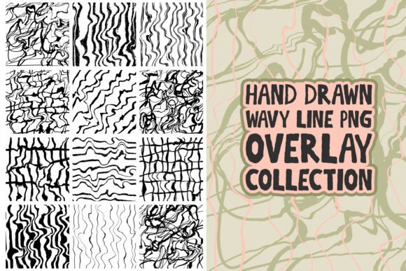 Download Hand Drawn Wavy Lines PNG Overlay Set - Wavy Collection
