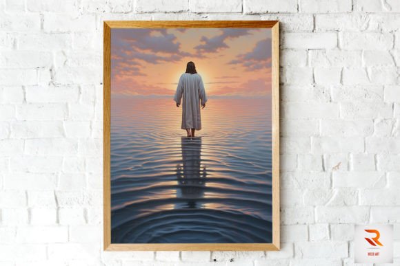 Download Jesus Christ Walking on Water Wall Art - Water Collection