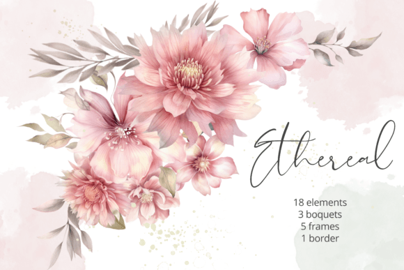 Download Watercolor Pink Flowers PNG Clipart - Water Collection