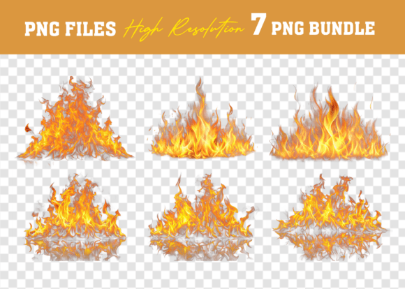 Download Watercolor Fire Flames Mega Bundle - Water Collection