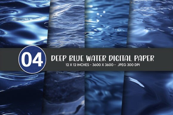 Download Deep Blue Water Digital Paper - Water Collection