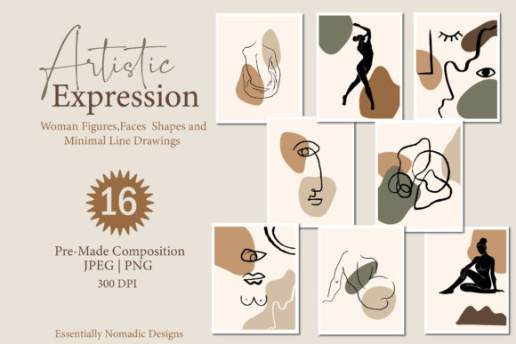 Download Abstract Line Art Illustration - Abstract Collection