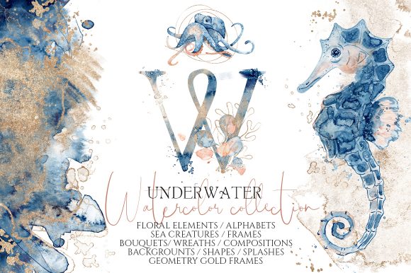 Download Underwater Watercolor Collection - Water Collection