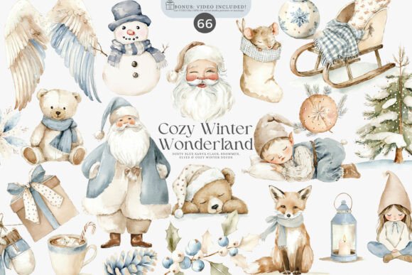 Download Watercolor Christmas Decor Clipart - Water Collection